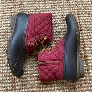 WORN ONCE sperry duck boots
